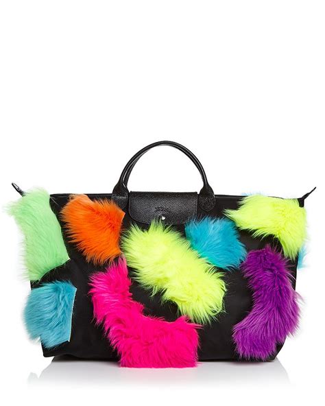 jeremy scott longchamp faux fur|jeremy scott x longchamp outlet.